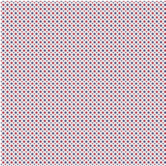 Red And Blue Stars - Adhesive Vinyl Sheets