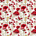 Red Floral - Adhesive Vinyl Sheets