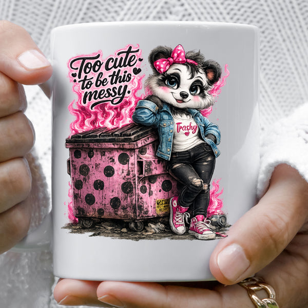 Too cute to be this messy UV DTF Decal