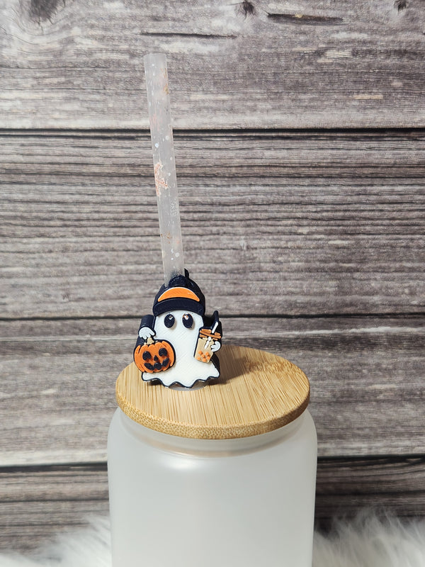 Coffee Ghost - Straw topper (In Color)