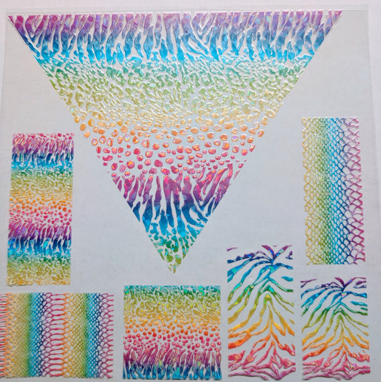 #77 Neon wild animal Vsplit Shattered effect