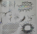 #151 Metallic Brick and Cracks