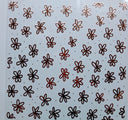#129 Metallic doodle flowers 3 color options