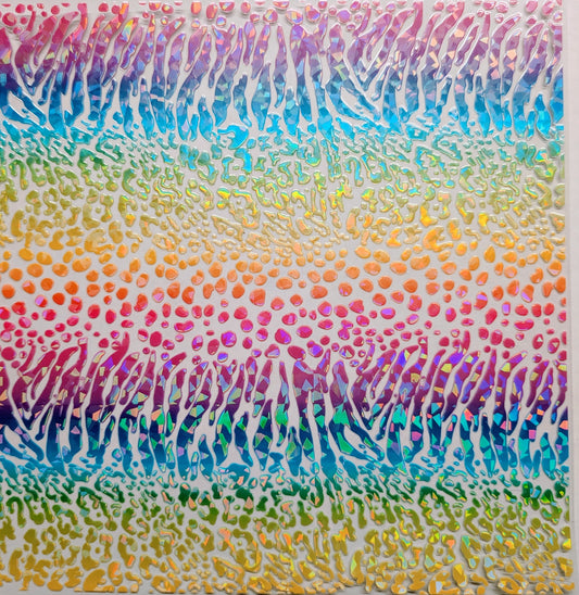 #76 Neon wild animal Shattered effect