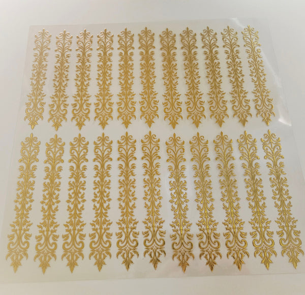 #1 Metallic UV DTF- Scrolls- available in Gold and Silver