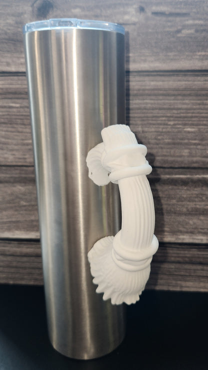 Creepy witches' broom -Tumbler Handle