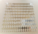 #13 Metallic UV DTF-Distressed Harlequin- available in Gold and Silver and opal white