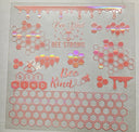#55 Metallic UV DTF-Honey Bee- available in Holo pink, Gold,  Silver, and rose Gold