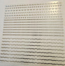 #19 Metallic UV DTF-Doodle Lines- Barbed Wire- available in Gold and Silver