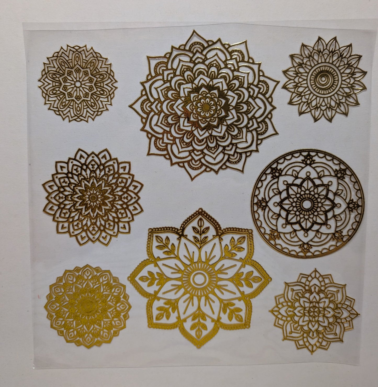 #119 Metallic  and Shattered Mandalas