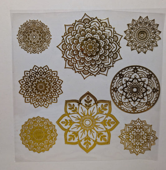 #119 Metallic  and Shattered Mandalas