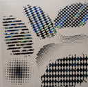 #140 Metallic Harlequin and Dots patches
