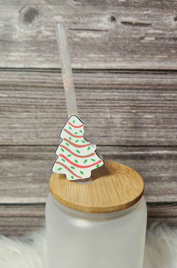Someone ate the Little Debbie tree cakes - Straw topper (In Color)