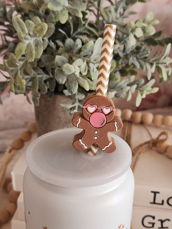 Bubblegum GB Man - Straw topper (In Color)