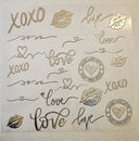 #35 Metallic UV DTF-Love- available in Gold, Silver, Holo Red