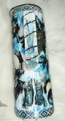 20oz this town ain't big enough- completed tumbler