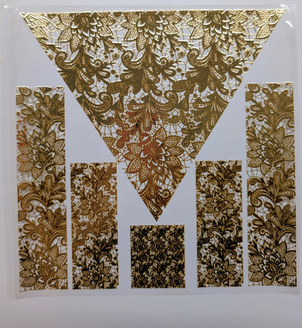 #134 Lace Vsplit Metalliic 4 color options