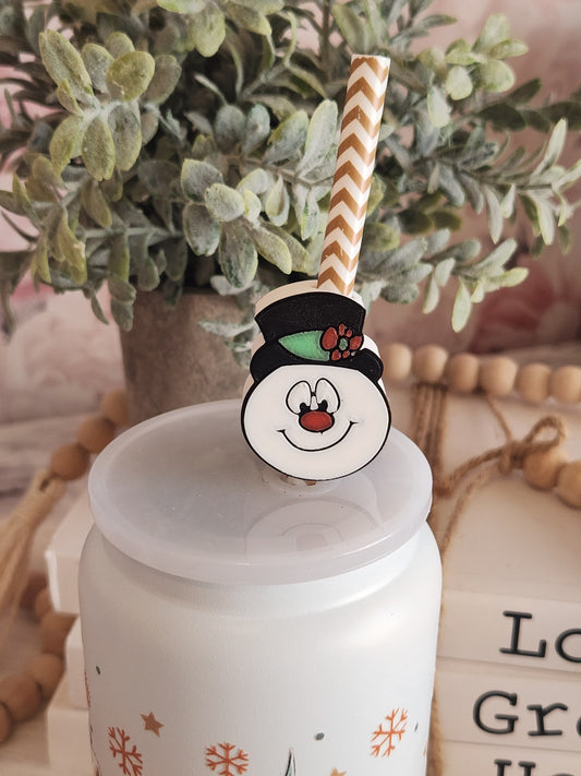 Frosty - Straw topper (in Color)