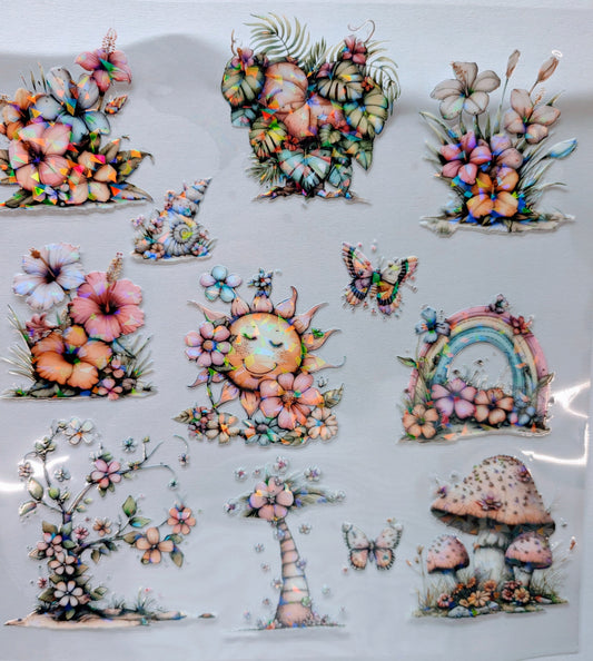 #102 Whimsical Tropics Holographic