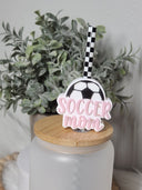 Soccer Mom- Straw topper (In Color)