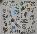 #152 Metallic Graffiti Elements