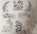 #38 Metallic UV DTF- Floral- available in Gold, Silver