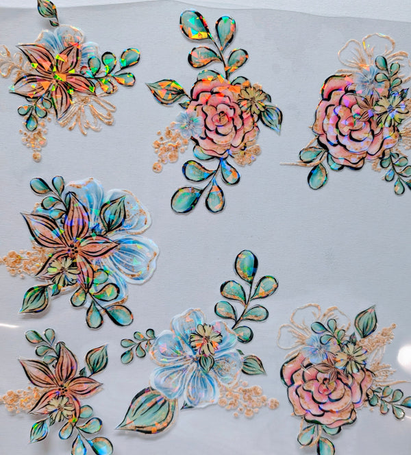 #97 Whimsical Shattered Floral