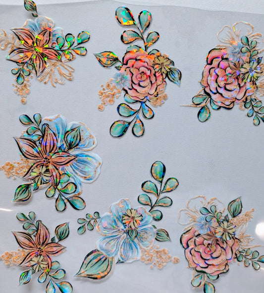 #97 Whimsical Shattered Floral