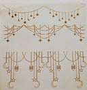 #124 Metallic and Holographic Celestial Garland  5 colors Options