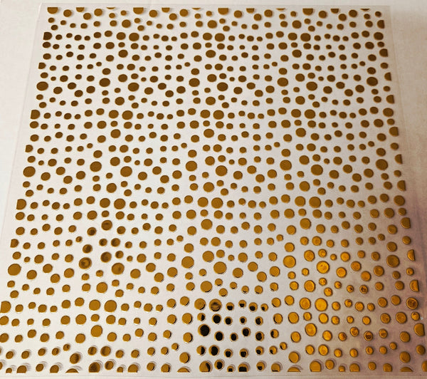 #48 Metallic UV DTF-Polka Dots- available in Gold, Silver, Holo Red