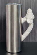 Candy Cane Santa- Tumbler Handle