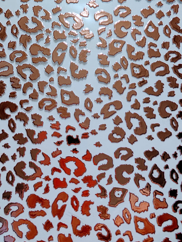#4 Metallic UV DTF- Leopard- available in Gold and Silver