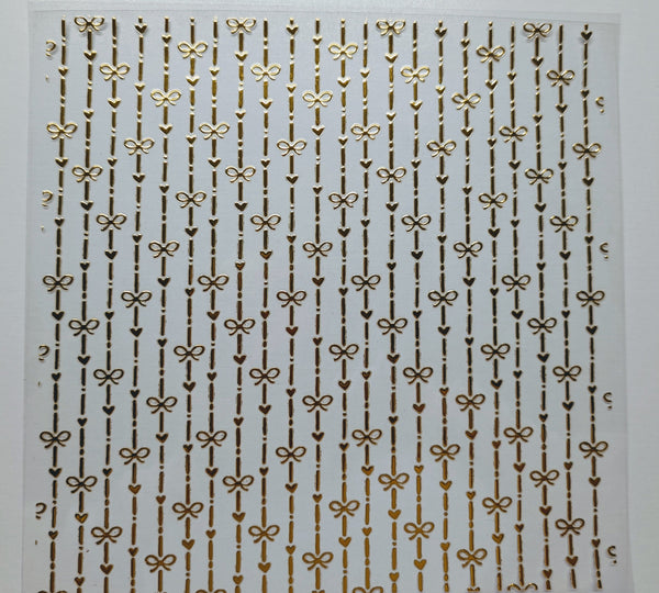 #80 Metallic Bow Stripes