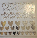 #34 Metallic UV DTF-Open Hearts- available in Gold, Silver, Holo Red, Holo Pink, and Holo white