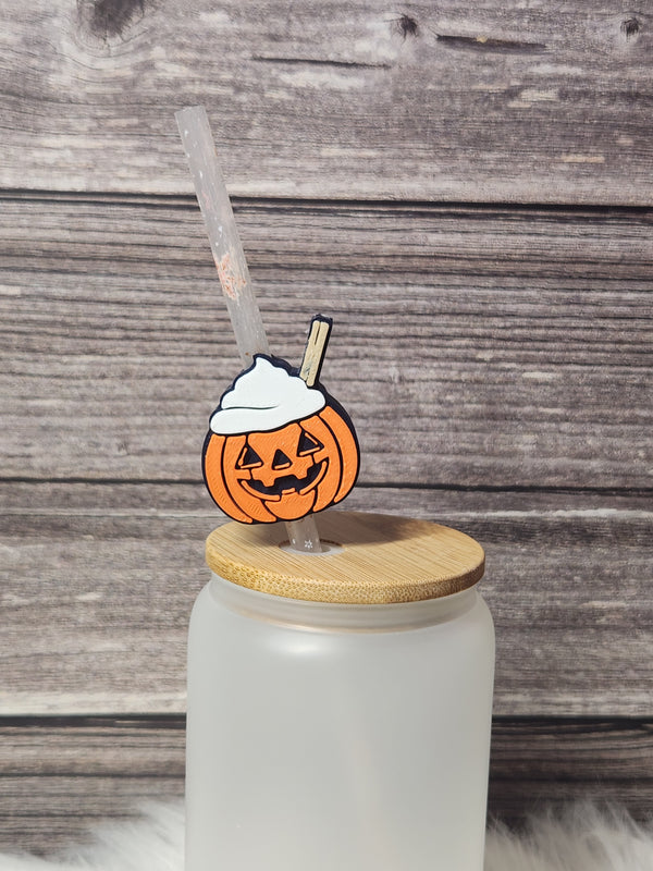 Pumpkin Latte - Straw topper (In Color)