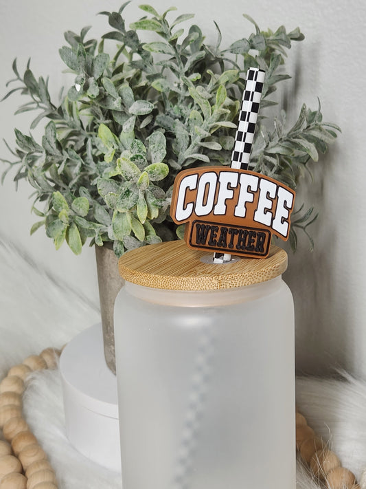 Monstera Leaf - Straw topper (In Color)