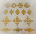 #7 Metallic UV DTF- Filigree- available in Gold and Silver