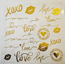 #35 Metallic UV DTF-Love- available in Gold, Silver, Holo Red