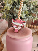 Bubblegum Highland cow - Straw topper (In Color)