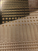 #10 Metallic UV DTF- Doodle Lines- available in Gold and Silver