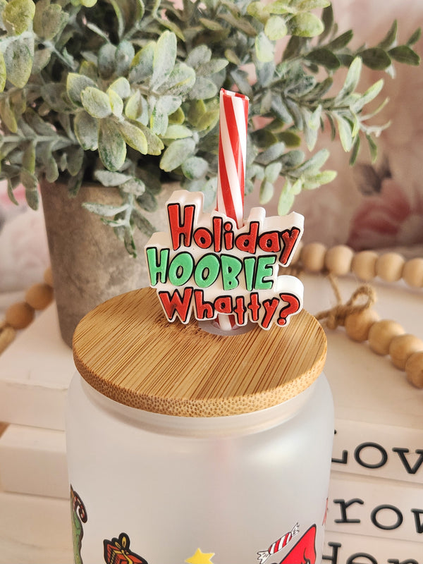 Holiday Hoobie whatty - Straw topper (In Color)