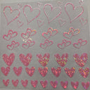 #60 open hearts-- available in Shattered Pink and red