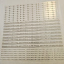#53 Metallic UV DTF-Doodle Lines- hearts- available in Silver, Black Holo, Red Holo
