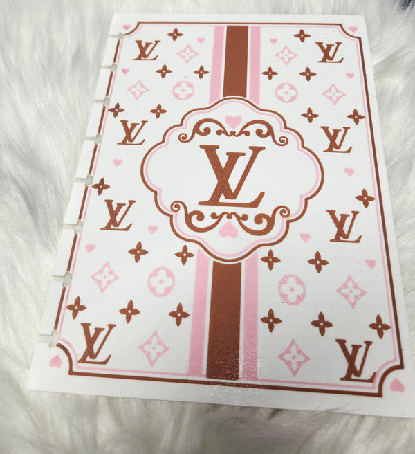 Brown and Pink Bougie -3d printed notebook