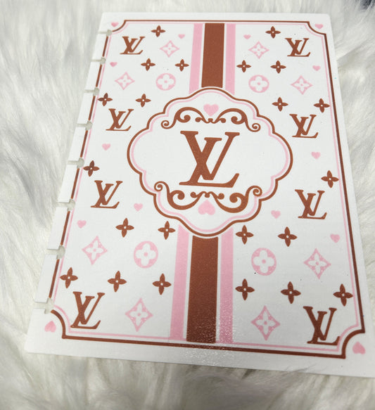 Brown and Pink Bougie -3d printed notebook