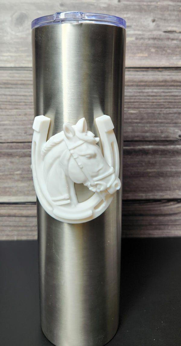Horseshoe with horse - Tumbler element
