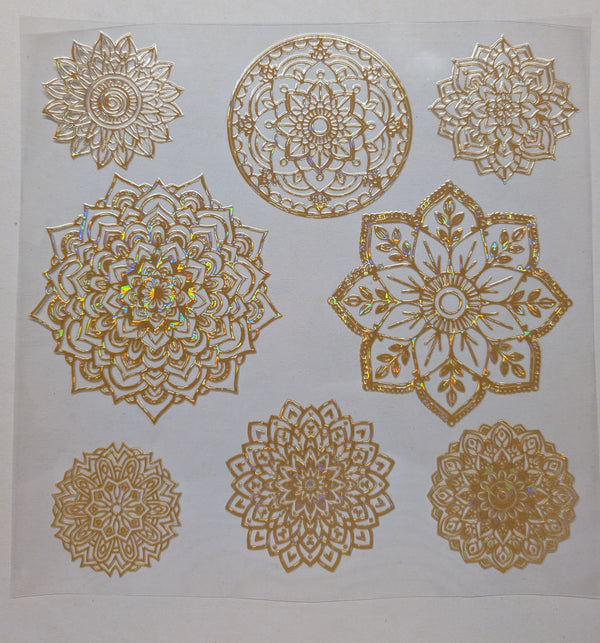 #119 Metallic  and Shattered Mandalas