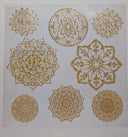 #119 Metallic  and Shattered Mandalas