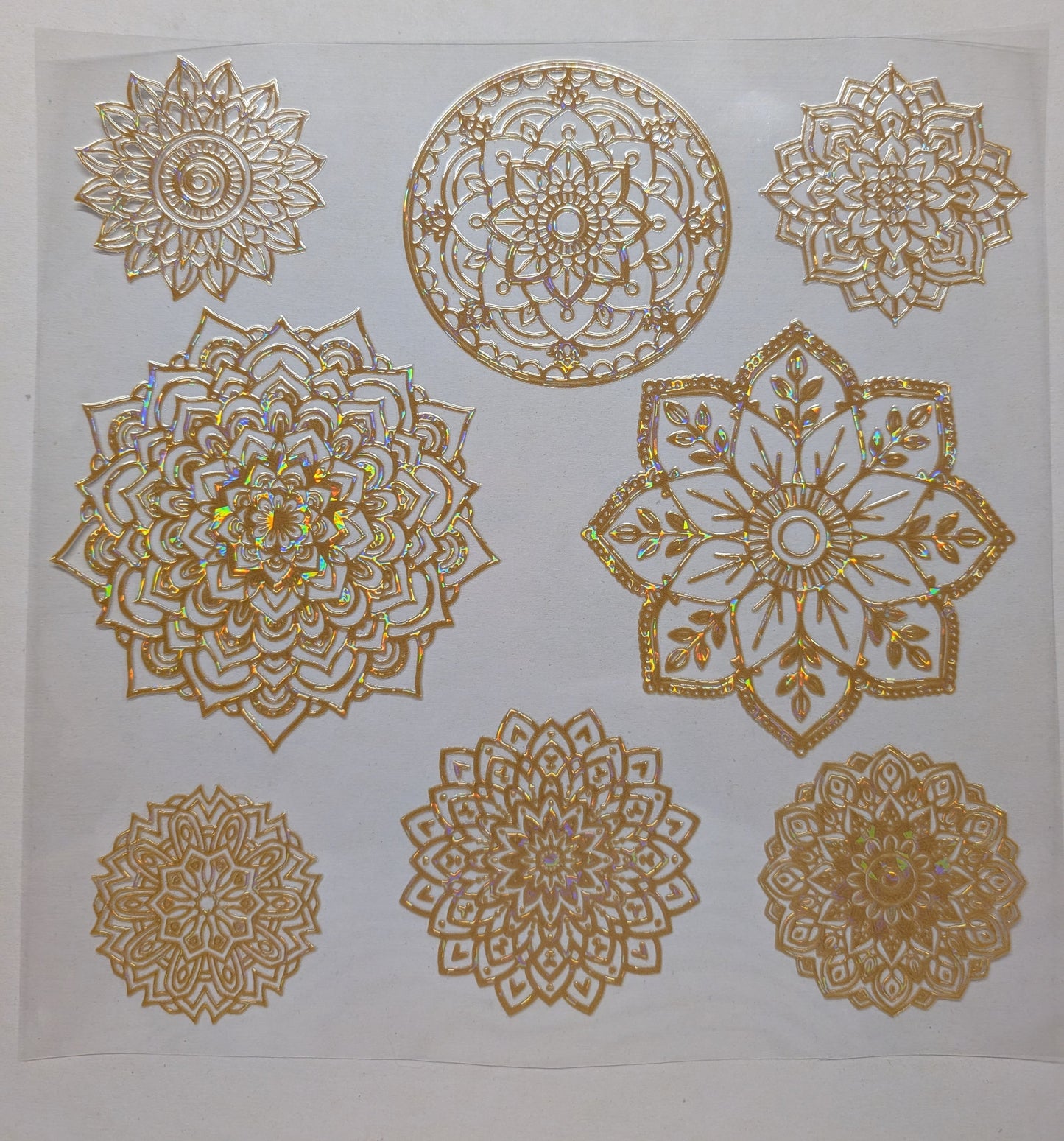 #119 Metallic  and Shattered Mandalas