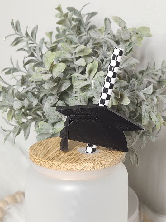 Grad Cap - Straw topper (In Color)